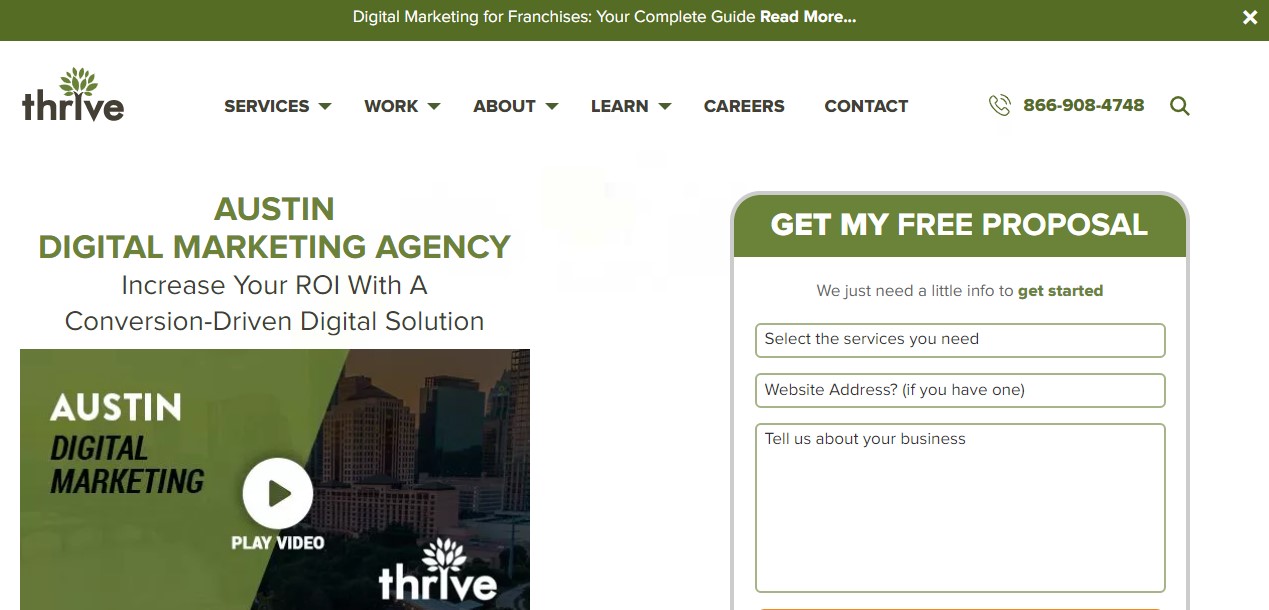 thrive digitale Agentur Austin Marketing-Dienstleistungen