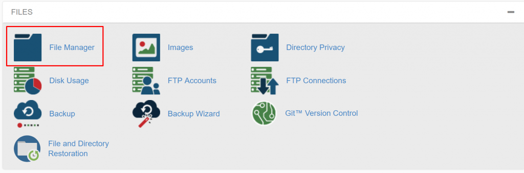 cpanel to file manager to use .htaccess for wildcard redirect